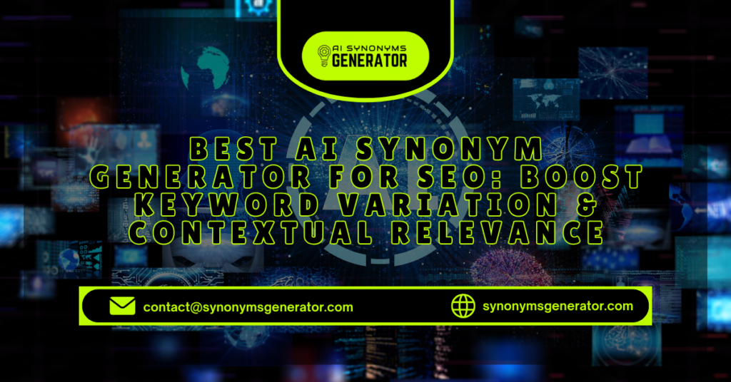 AI-powered synonym generator for SEO content optimization.